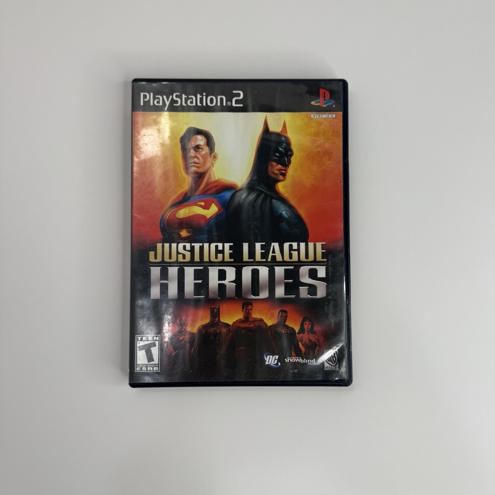 Justice League Heroes PlayStation 2 Game Game Only Untested